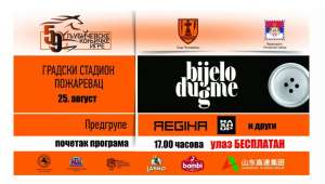 Bijelo dugme 25. avgusta na stadionu u Požarevcu - Hit Radio Pozarevac, Branicevski okrug