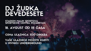 Večeras velika DJ žurka - Hit Radio Pozarevac, Branicevski okrug