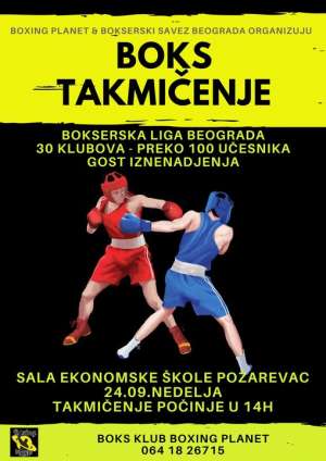 Bokserska Liga Beograda u nedelju u Požarevcu - Hit Radio Pozarevac, Branicevski okrug