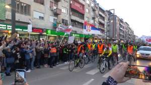 Doček studenata biciklista u Požarevcu - Hit Radio Pozarevac, Branicevski okrug