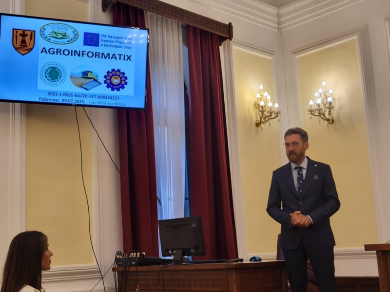 Predstavljanje projekta ERASMUS+ 220 "Agroinformatix" u Požarevcu - Hit Radio Pozarevac, Branicevski okrug