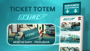 Produženje mesečnih karata bez čekanja – putem ticket totema - Hit Radio Pozarevac, Branicevski okrug