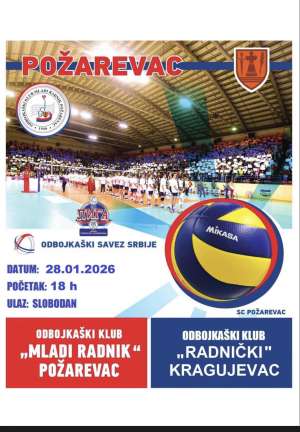 Mladi radnik večeras dočekuje Radnički iz Kragujevca - Hit Radio Pozarevac, Branicevski okrug