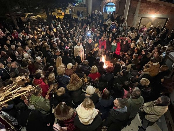 Badnje veče u crkvi Svetog Nikole u Požarevcu