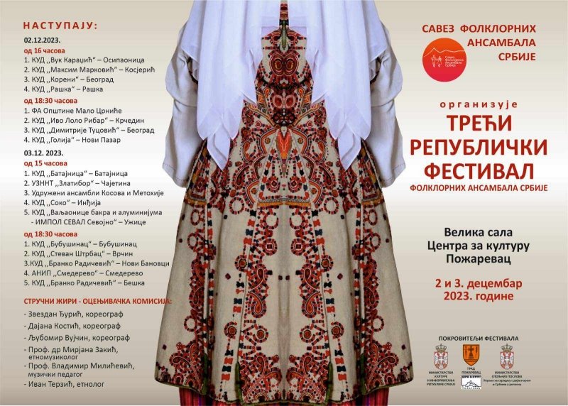 Republička Smotra folklora ovog vikenda u Požarevcu