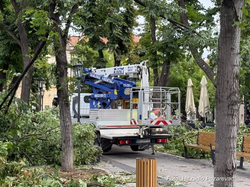 JKP na terenu: Raščišćavanje Gradskog parka i Čikoša u toku