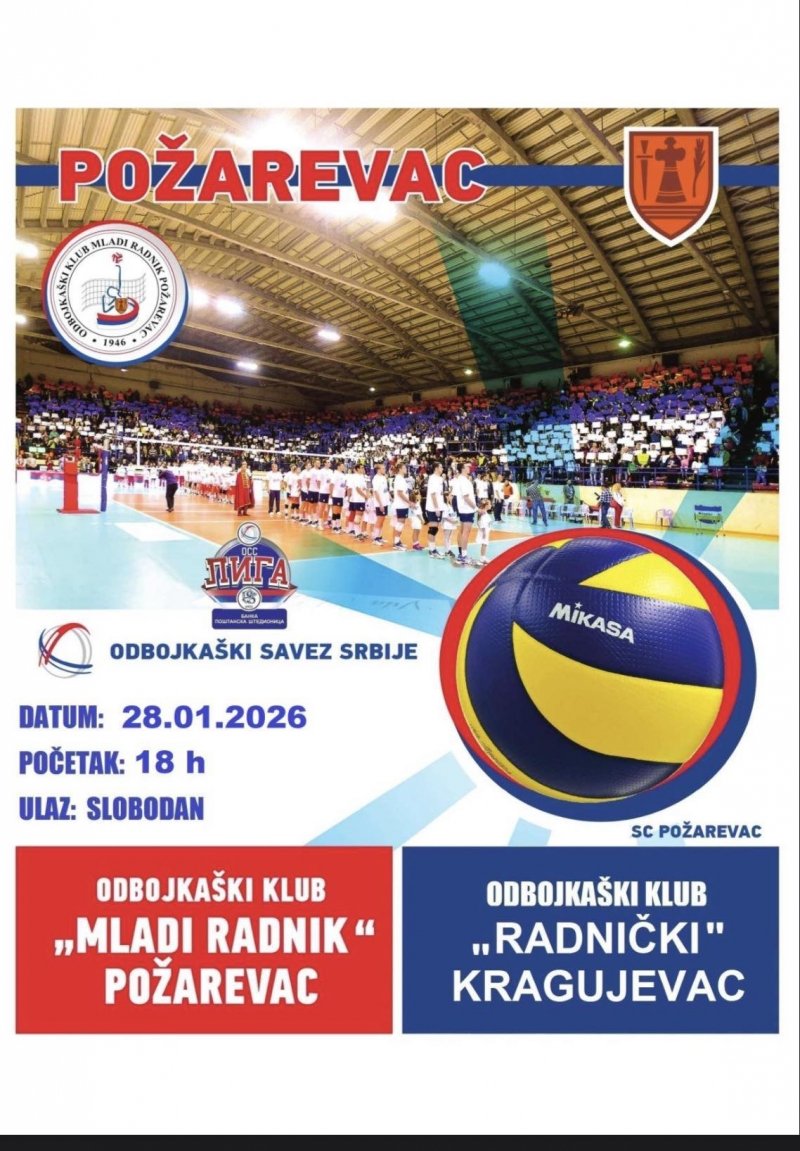 Mladi radnik večeras dočekuje Radnički iz Kragujevca